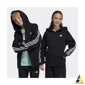 adidas 아디다스 KIDS 퓨쳐 아이콘 3S 풀집 후드 트랙탑 HR6317