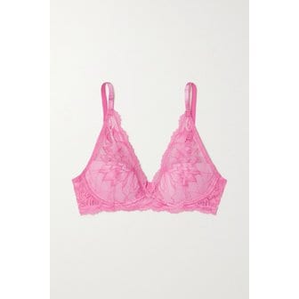 Calvin Klein Seductive Comfort Lace Underwired Plunge Bra 베이비 핑크