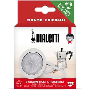 영국 비알레띠 모카포트 Bialetti Ricambi 0800033 Includes 3 Gaskets and 1 Plate Compatible