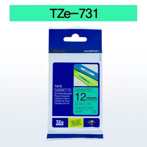 오피스넥스 브라더 테이프카트리지 TZ731(12mm, Green Black)