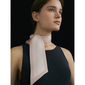 Long Twilly Silk Scarf - Pale Pink