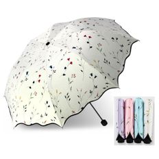 예쁜 UV차단 암막 양산겸 3단 우산 우양산 양우산 4색