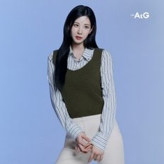 [론칭가59,900원]더엣지 24FW 라쿤울 블렌디드 베스트 1종