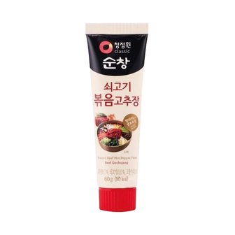  청정원 순창 쇠고기볶음고추장 60g X 3개  / 여행용 휴대용 간편개별포장