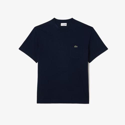 라코스테 브레스트 포켓 코튼 반팔 티셔츠 TH2827166 NAVY BLUE DOM