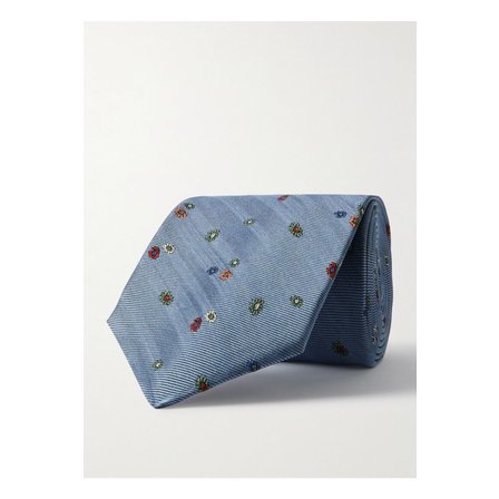 폴스미스 자수 실크 파유 타이 8cm 46376663162881077