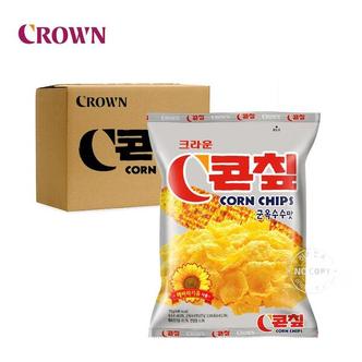  크라운 콘칩 70g 16개 대용량 간식 과자 사무실 어린이집