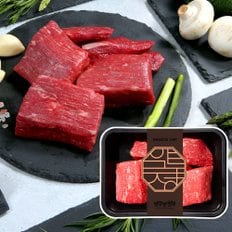 압구정한우 [냉장] 1++등급 한우 홍두깨살 300g 투뿔한우 국거리용 수육 장조림용 육전 소고기 (근내지방도 7이상)