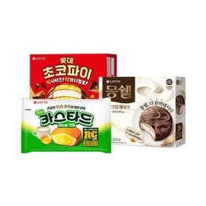 롯데웰푸드 초코파이 480g + 카스타드 230g + 몽쉘오리지널 408g