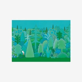 A3 포스터 Blue Forest, 굴리굴리