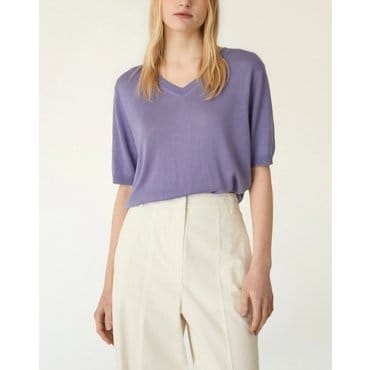 DKNY 캐시미어 블렌드 브이넥 니트 (DW2F3KTO445L)