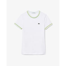 (여성) 25SS 더블 파이핑 슬림핏 저지 티셔츠 TF0347-55G FWI(화이트)