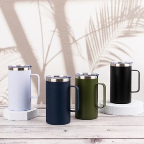 스텐304 보온 보냉 사무실용 핸들텀블러 대용량 텀블러 700ml