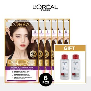 로레알파리 엑셀랑스 듀오크림 염색약 6개+TR5 헤어팩 50ml