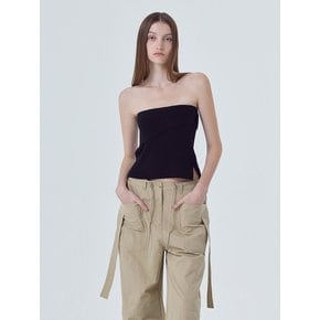 Pocket Strap Pants, Beige