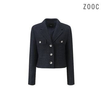 ZOOC 울블렌드 크롭 트위드 자켓 DN_V241MSF908