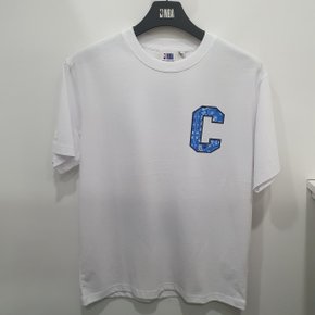 [N232TS131P]CHI 페이즐리 아트웍 로고 티셔츠