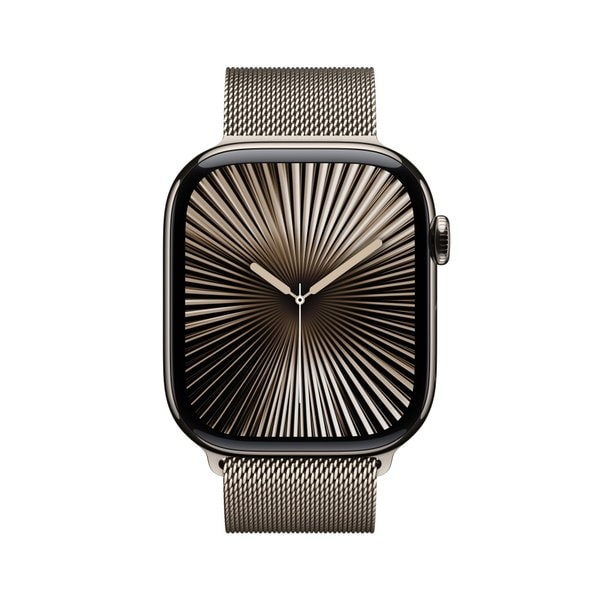 워치 10 셀룰러 46mm 내추럴 티타늄, 내추럴 밀레니즈 루프 (S/M) MC7Q4KH/A