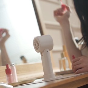 냉각 핸디 선풍기 쿨링 팬 손 선풍기 손풍기 휴대용 베이지