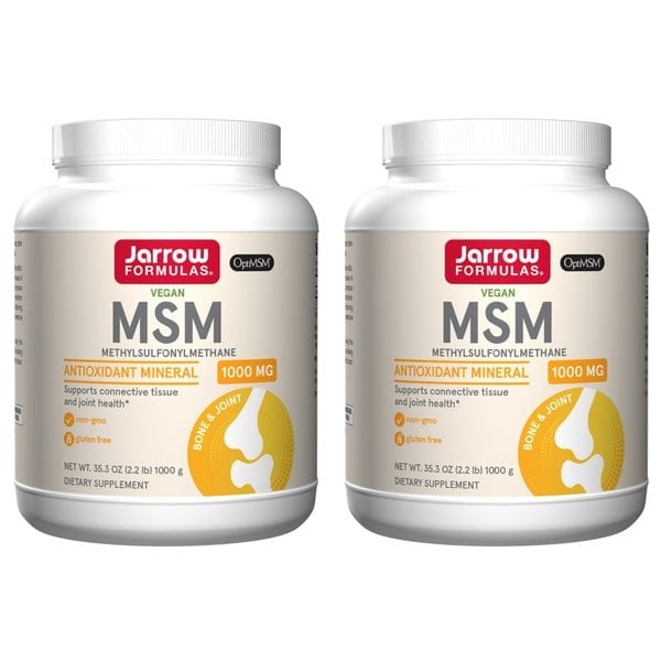 자로우 포뮬러스 비건 MSM (메틸설포닐메탄) 엠에스엠 파우더 1000mg,1Kg X2통