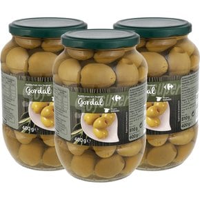 Carrefour 까르푸 그린 피티드 고달 올리브 400g 3팩