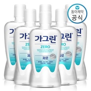 제로 가글 820ml 6개 구강청결제