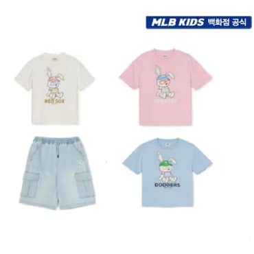 MLB키즈 (백화점공식) 25SS 레빗 아트웍 티셔츠세트  (3color) 7ATSR0153/7ADPB0853