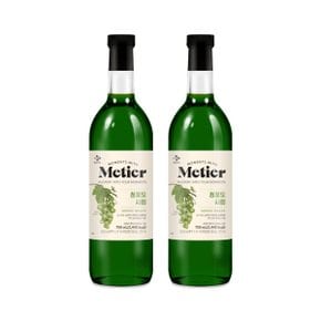 메가커피 CJ메티에 청포도 향시럽 750ml 2개세트