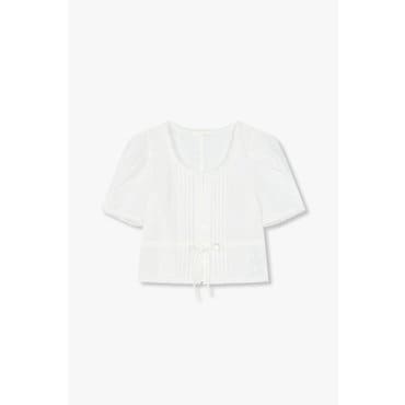 GCUT [지컷25S/S]레이스 볼륨 슬리브 블라우스(7215260501)