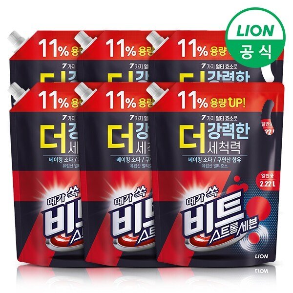 스트롱 세븐 액체세제 2.22L 리필 x 6개