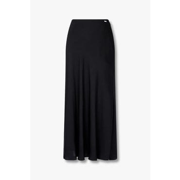 ARMANI EXCHANGE 여성 슬릿 디테일 레이온 스커트( A425142505) 블랙