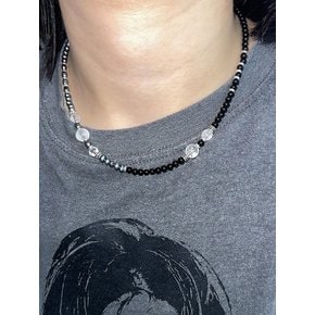 Half Gemstone Necklace