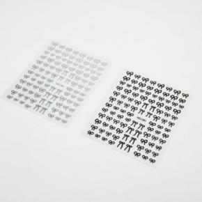 리본 네일스티커 실버 (S37725112)