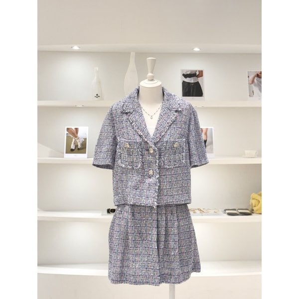 [여주점] 여성 프린지 트위드 셋업 자켓 (L262MSF031)