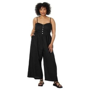 5010407 Madewell Plus Sleeveless Wide-Leg Jumpsuit in 100% Linen