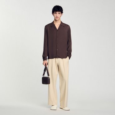 산드로옴므 [SANDRO HOMME] 루즈핏 비스코스 셔츠 SH25S3MRH0489
