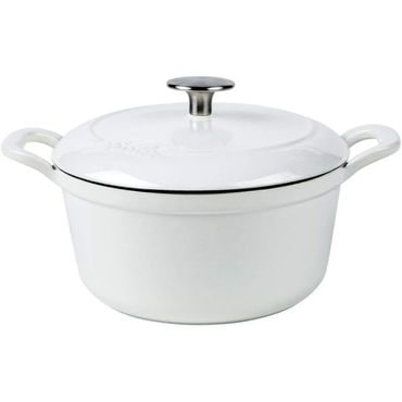  일본 휘슬러 압력솥 Fissler EMPC102N001W Enameled Karen Cocotte 3.9 inches 10 cm Petite Whi