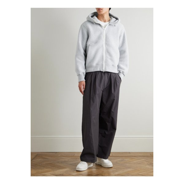 칠리웍 리사이클 울 혼방 저지 후드 보머 재킷 그레이 46376663162932264