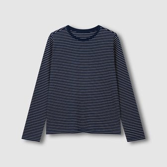 JAJU 여 스마트 코튼 라운드넥 긴팔 라운지 티셔츠 J206901002058