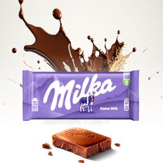  밀카 milka 100% 알파인 우유 초콜릿 알프스 밀크 100g