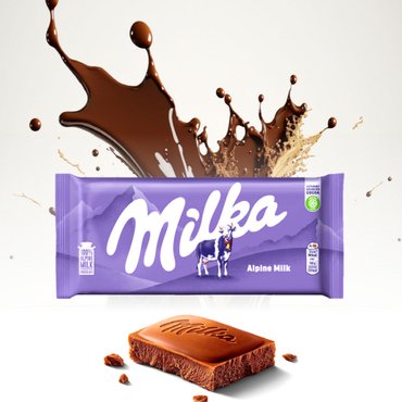  밀카 milka 100% 알파인 우유 초콜릿 알프스 밀크 100g