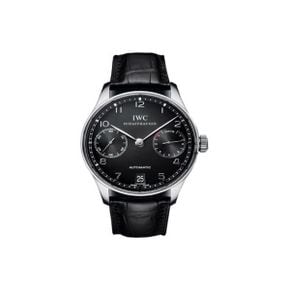 일본 iwc 시계 IWC 포르투기제 오토매틱 7 데이즈 IW500109 블랙 문자판 손목시계 남성 W162486