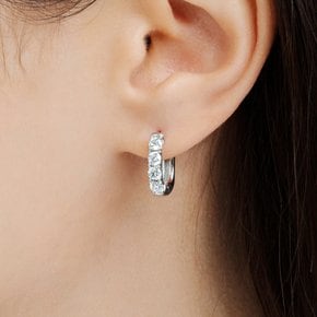 14K 랩 다이아몬드 귀걸이 2.5mm 원터치 랩다이아