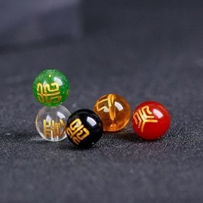 오행 염주 팔찌 불교 108 합장주 단주알 만들기 재료 DIY 부자재 행운 부적