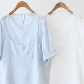 여리나시레이어블라우스 406S188S 빅사이즈 여성_P368349026