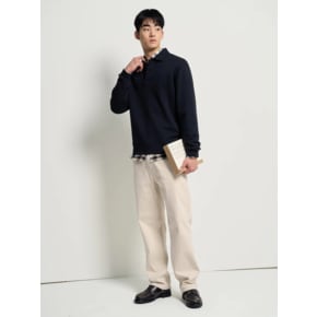 26SS 솔리드 칼라넥 스웨트 셔츠 - 네이비(BC6141C54R)