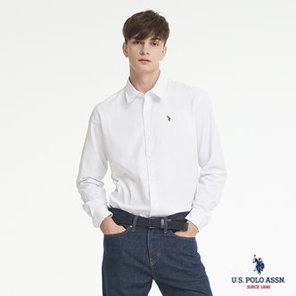 유에스폴로 [U.S. POLO ASSN.] FW 남성 코튼 폴리 셔츠_WHITE