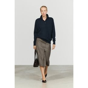 체크 플리츠 미디 스커트 05691511210