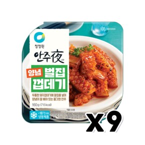 안주야 양념벌집껍데기 간편조리안주 160g x 9개