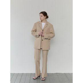 Slim Long Slacks - Beige